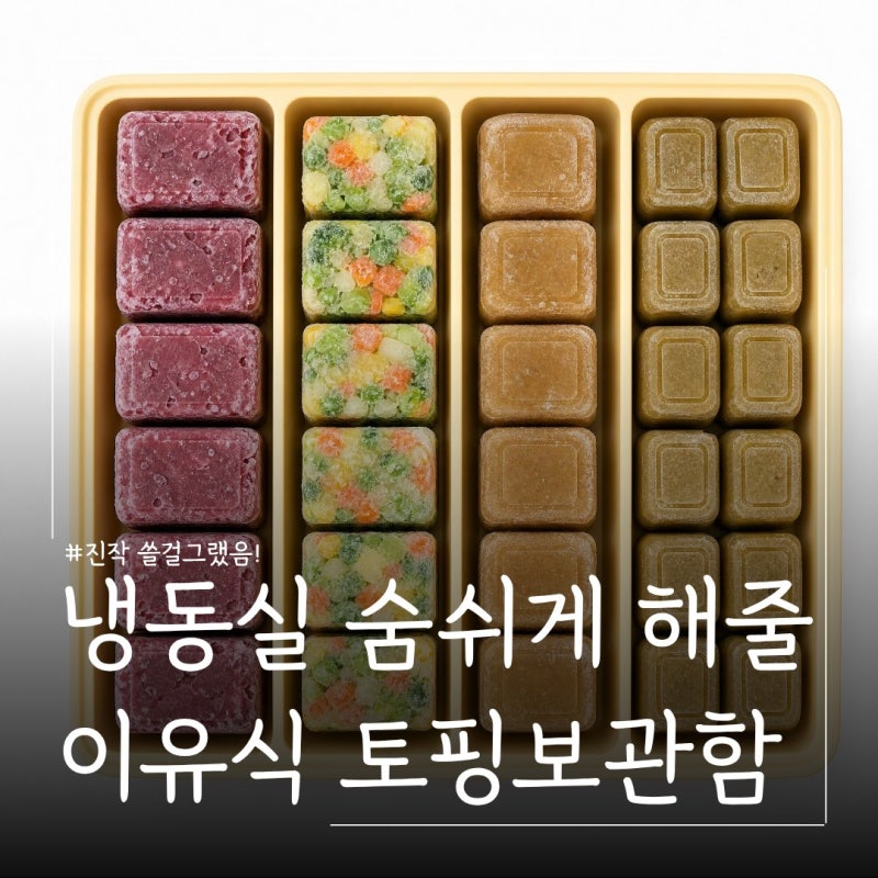 초기 이유식 준비물 이유식 큐브 보관함 ㅣ키즈마일 퍼기 이중밀폐 다담아 보관용기