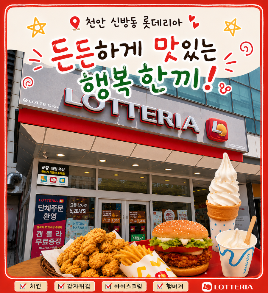 롯데리아 천안신방점 사진 1