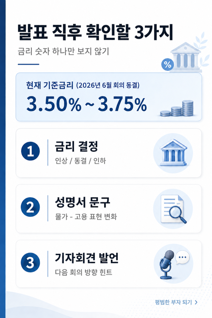 2026년 7월 <b>FOMC 발표 시간</b>, 한국시간으로 언제 확인할까요?