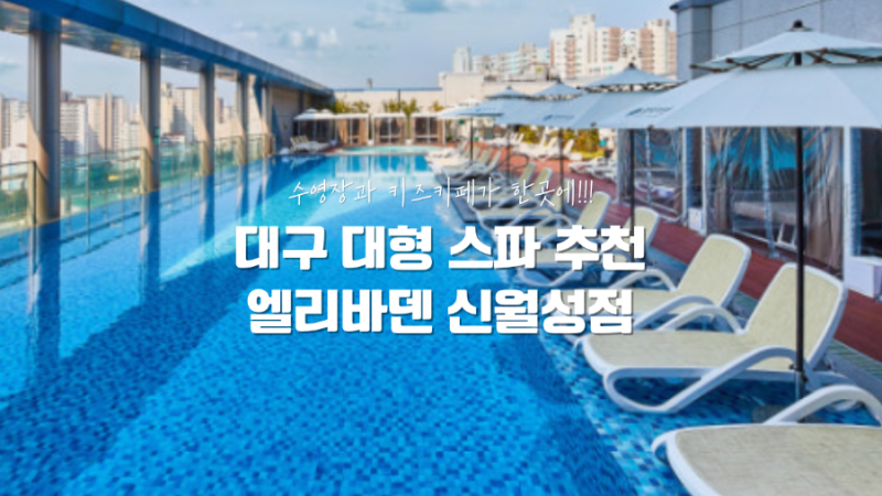 대구 아이와 가기 좋은 실내 수영장: 엘리바덴 신월성점 미온수 루프탑풀 & 500평 키즈카페 '....