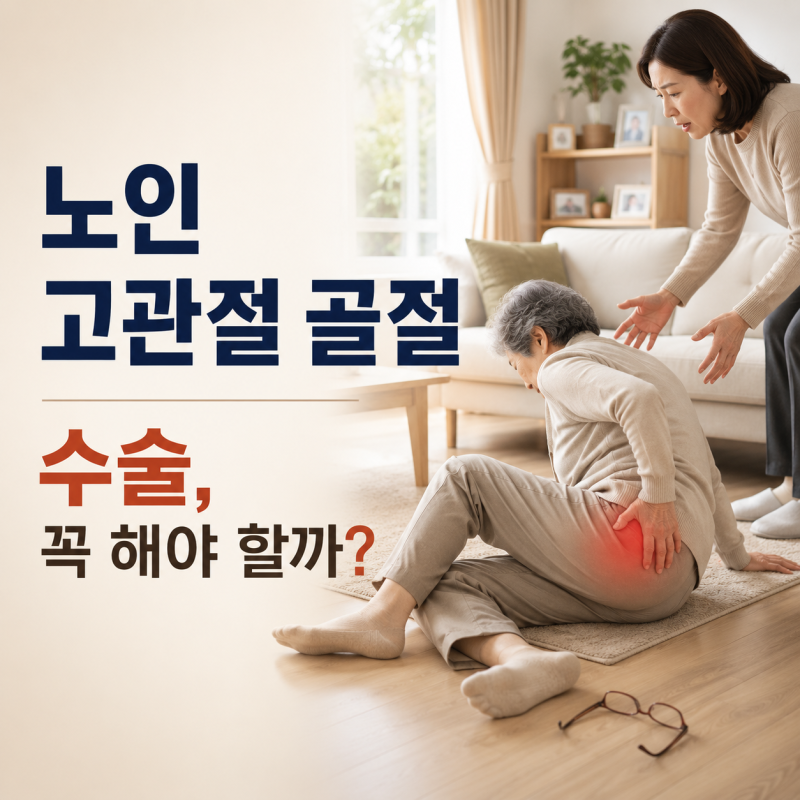 [노인 고관절 골절, 수술]꼭 해야 할까? 증상부터 회복·재활까지 총정리