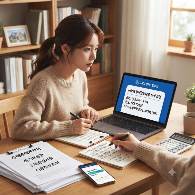 IBK기업은행 i-ONE 주택담보대출, 직접 알아보니 조건보다 중요한 건 따로 있었습니다