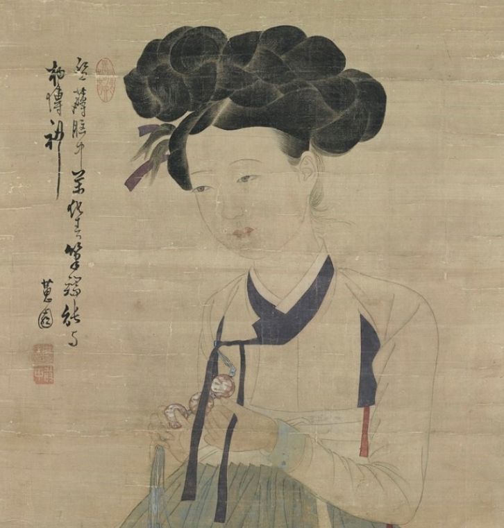 혜원 신윤복의 '미인도(美人圖)'에 나타난 조선시대 여인의 절제와 관능