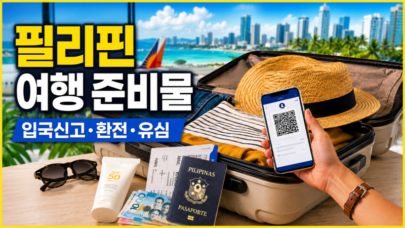 필리핀 여행 준비물 체크리스트｜전자입국신고·환전·유심·주의사항 총정리