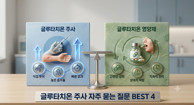 백옥 주사 맞아본 후기 궁금해? 글루타치온 주사 자주 묻는 질문 BEST 4