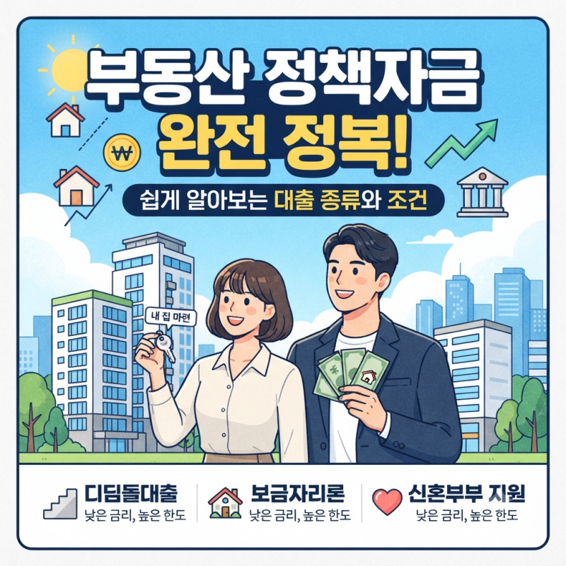 2026년 내 집 마련! 정부지원 저금리 대출 총정리
