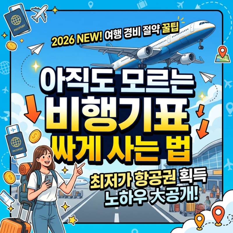 [비행기표 싸게 사는 법] 항공권 최저가 예매를 위한 5가지 실전 팁