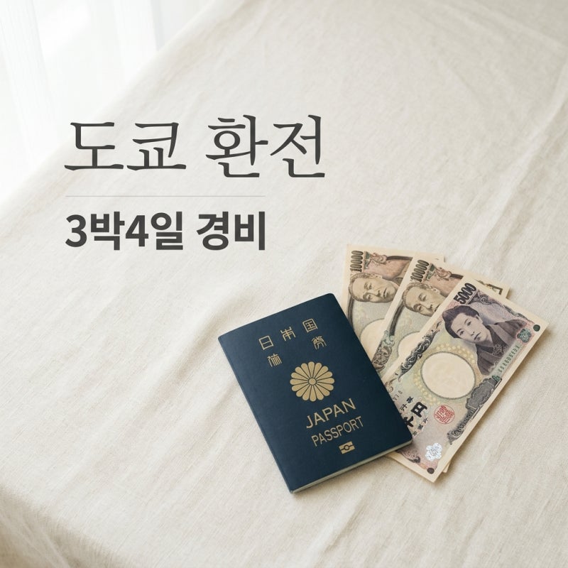 도쿄 여행 엔화 환전 얼마나 가져가야 할까? 3박 4일 경비 총정리