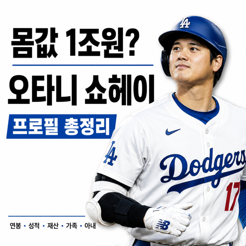 “야구선수 몸값이 무려 1조원?” 오타니 쇼헤이 연봉·성적·재산·가족·아내 총정리