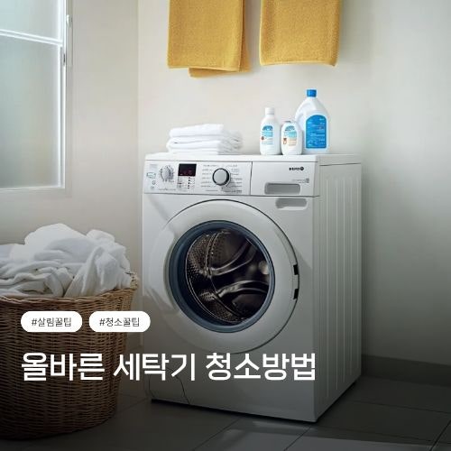 세탁기 청소 주기는 얼마나 될까? 올바른 세탁기 청소법 총정리