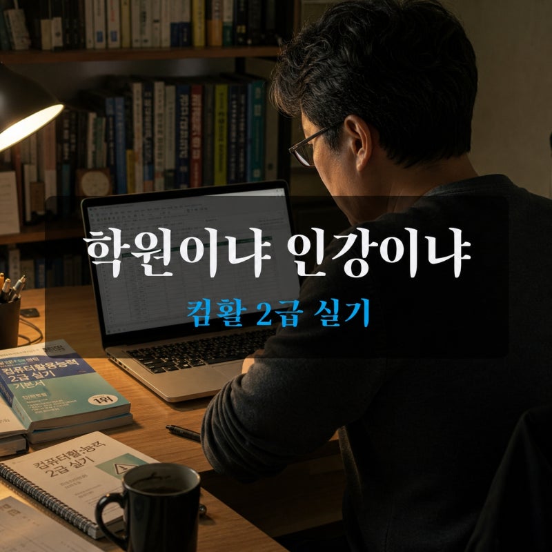 컴활 2급 실기 학원 수강료 & 인강 비용 비교 (선택 기준 총정리)