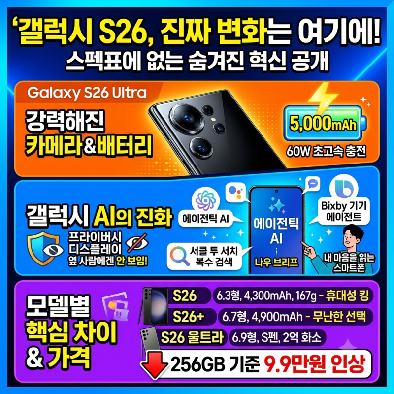 갤럭시 S26, 진짜 달라진 건 따로 있다