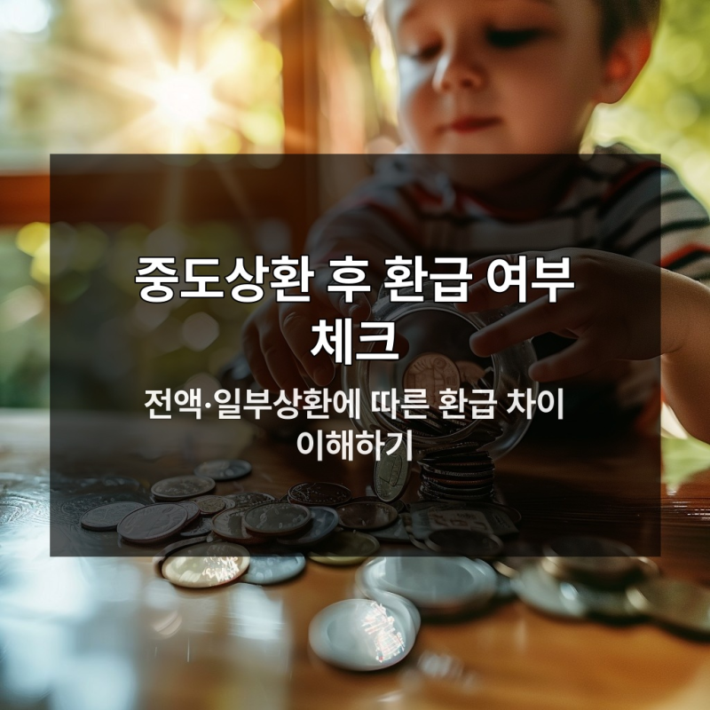 대출 중도상환 후 환급 절차 모르고 있으면 큰 손해
