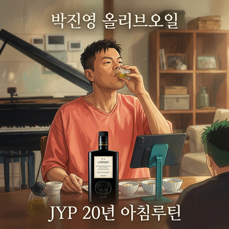 <b>박진영 올리브오일</b> 올리브유 전참시 20년 루틴 공개