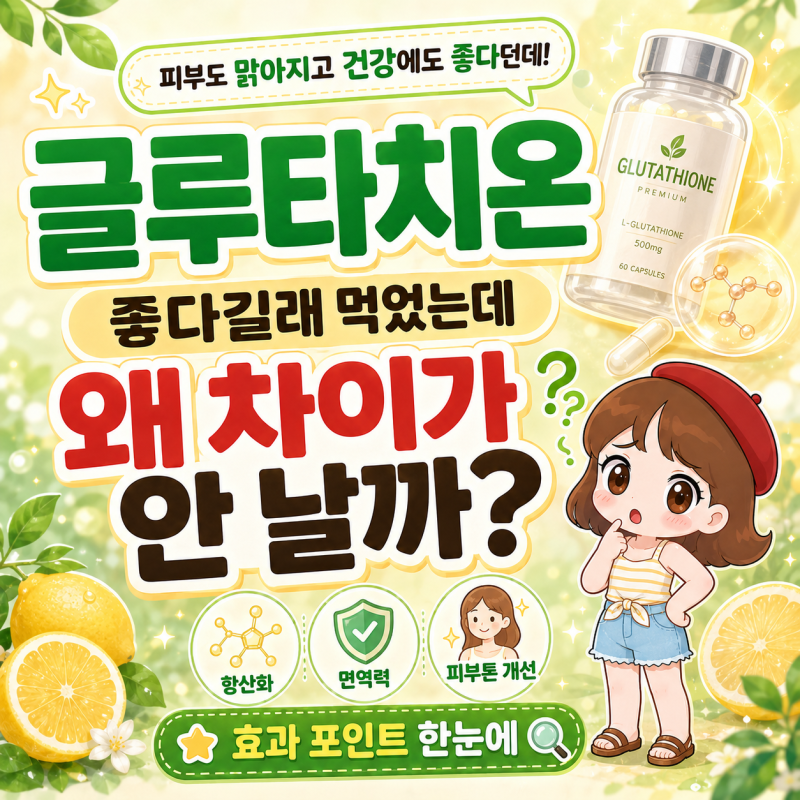 글루타치온 효과 세포 속 피부 미백팀! 글루타치온효능
