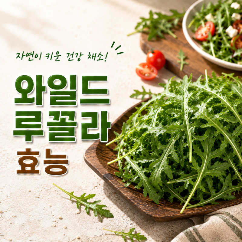 와일드 루꼴라 똑똑하게 먹는법 및 효능과 부작용