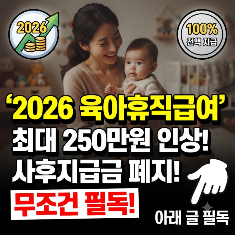 육아휴직 급여 사후지급금 폐지 후 실제로 얼마 받을 수 있을까?