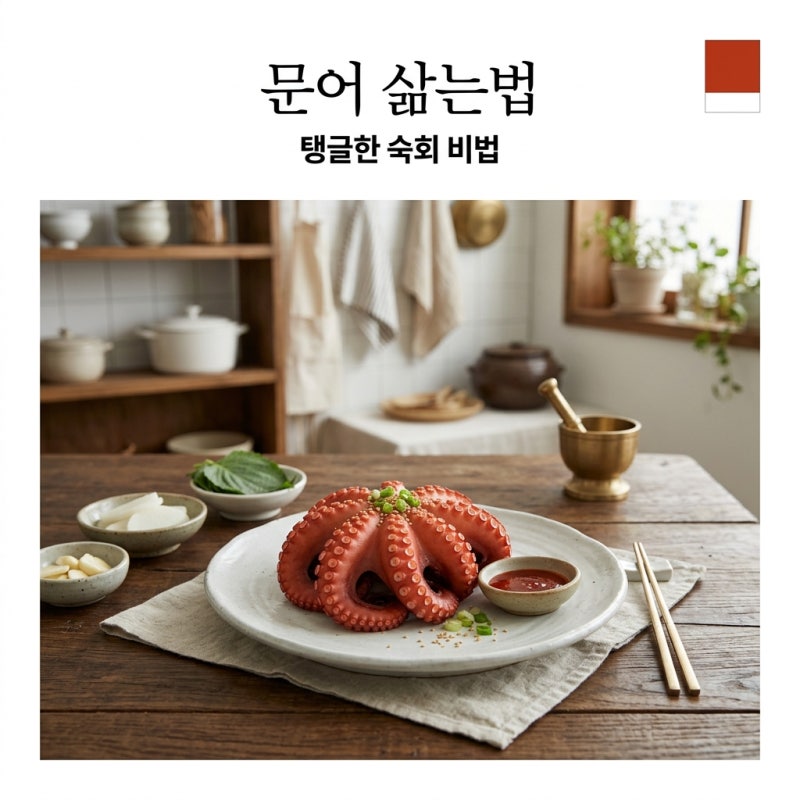 문어 삶는법, 질기지 않고 탱글하게 삶는 시간과 손질 꿀팁