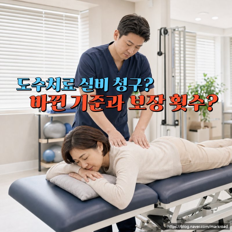 도수치료 실비 청구, 바뀐 기준과 보장 횟수 총정리