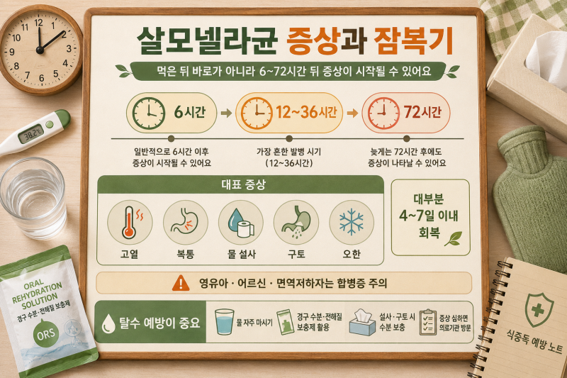 살모넬라균 증상 잠복기 죽이는 온도 치료방법 및 예방법 총정리