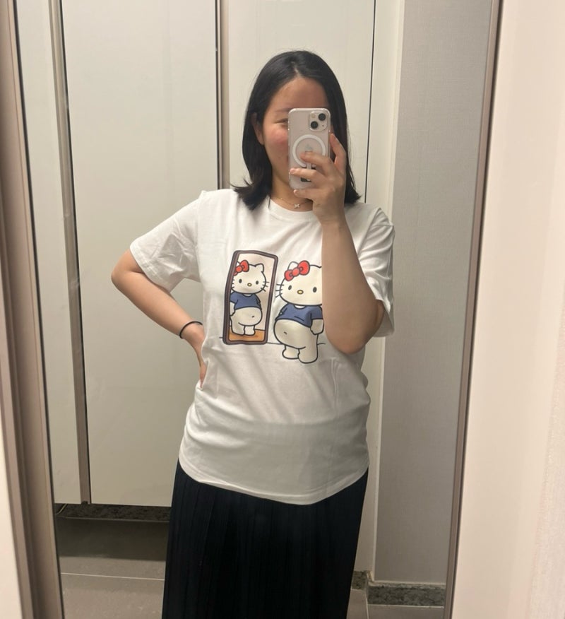 배불뚝이 키티 티셔츠 임산부 필수 선물 빨래까지 해온 후기