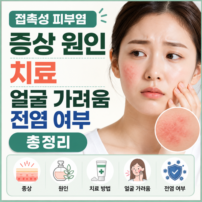 접촉성 피부염 증상 원인 치료 얼굴 가려움 전염 여부 총정리