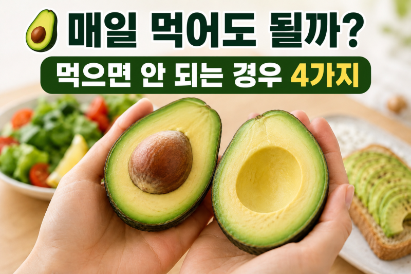 아보카도 매일 먹어도 될까? 효능 10가지와 먹으면 안 되는 경우 총정리
