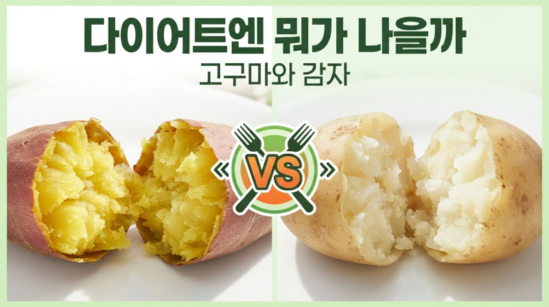 고구마 vs 감자, 다이어트엔 진짜 뭐가 나을까 칼로리만 보면 큰일 나요