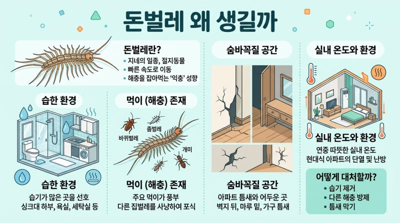 돈벌레 나오는 이유부터 퇴치까지, 집에서 안 보이게 하는 방법
