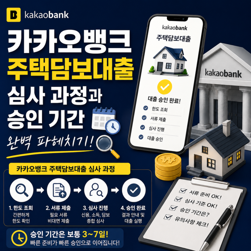 [내 집 마련의 기술] 카카오뱅크 주택담보대출 심사 과정과 승인 기간 완벽 파헤치기