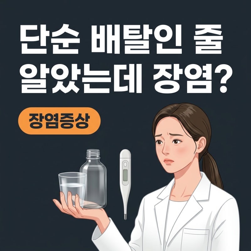 장염증상, 단순 배탈과 헷갈릴 때 꼭 확인해야 할 3가지 기준