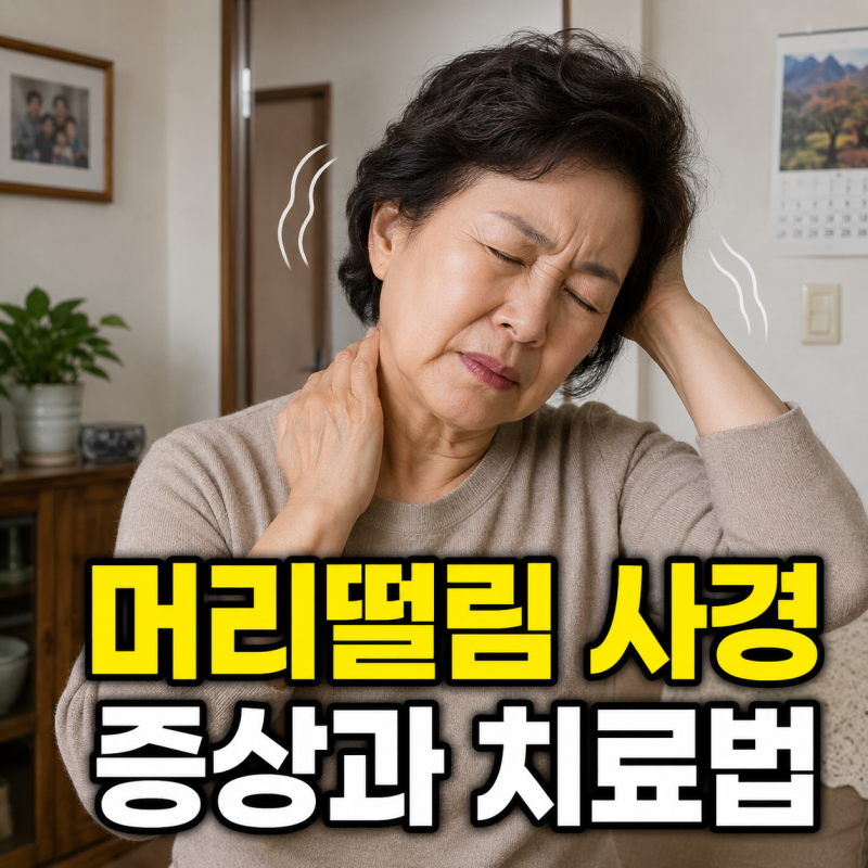 가만히 있는데 고개가 흔들린다면.. 머리떨림 원인 4가지