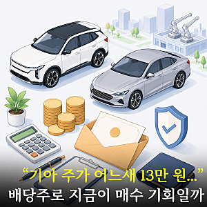 '기아 주가 어느새 13만 원', 배당주로 보면 지금은 매수 기회일까?