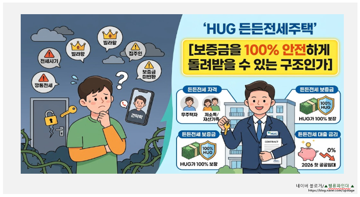 전세사기 0%? HUG 든든전세주택 자격 조건부터 대출 이자율까지 총정리