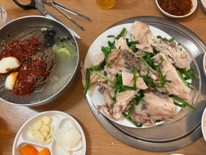 약수역 이북식찜닭 맛집 약수동 춘천막국수 (말복 음식 추천!)