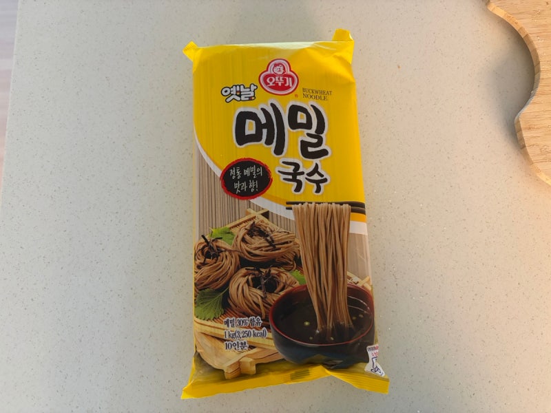 오뚜기메밀소바장국 활용한 말아먹는 메밀국수