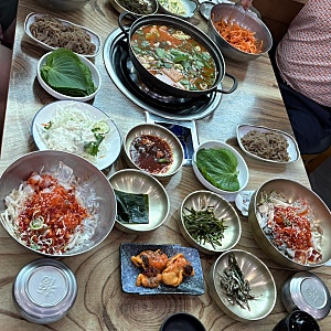 양산 북정동 해초 물회맛집 포장 가족외식