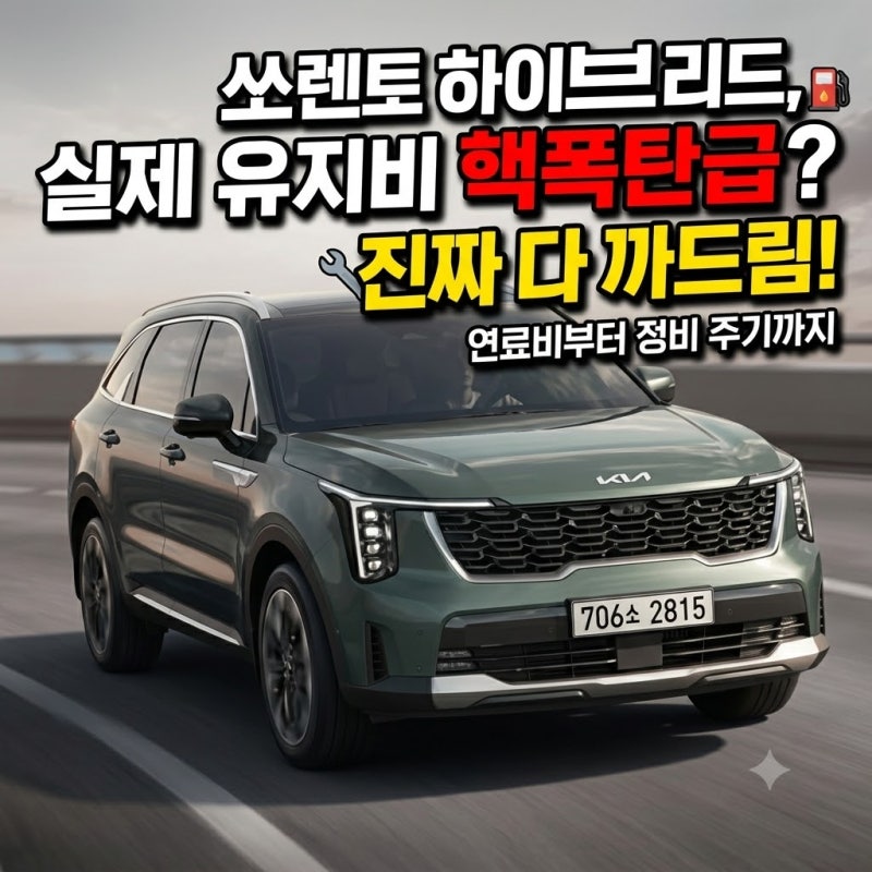 쏘렌토 하이브리드, 실제 유지비 얼마나 듭니까 — 연료비부터 정비 주기까지