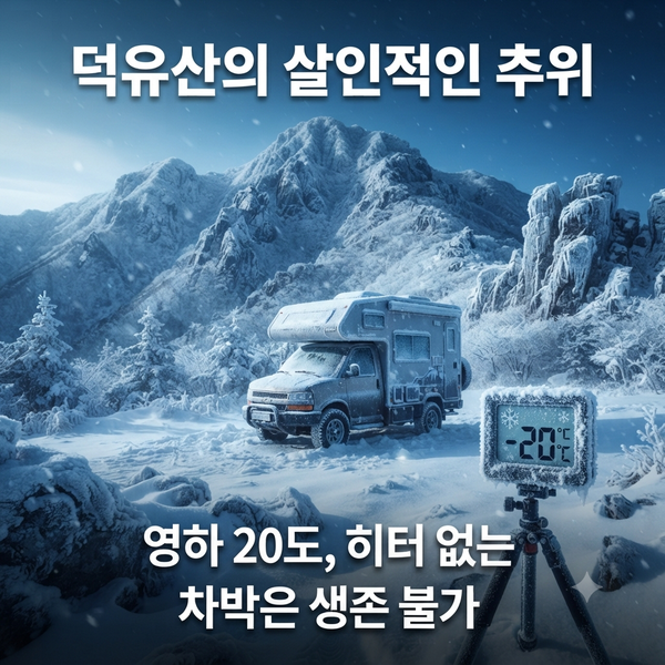 무주 덕유산 차박, 겨울 히터 필수였던 이유 공개 : 이렇게 위험할 줄은?