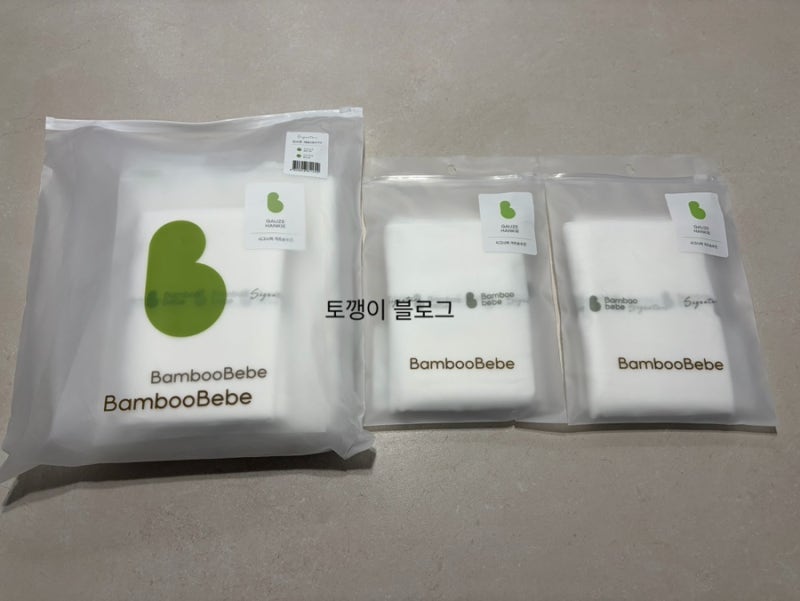 신생아 손수건 종류 총정리!면•거즈•엠보•밤부차이(밤부베베&베베룬)