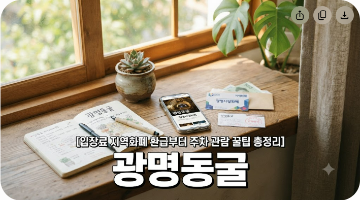 [광명동굴 입장료 지역화폐 환급부터 주차 관람 꿀팁 총정리]