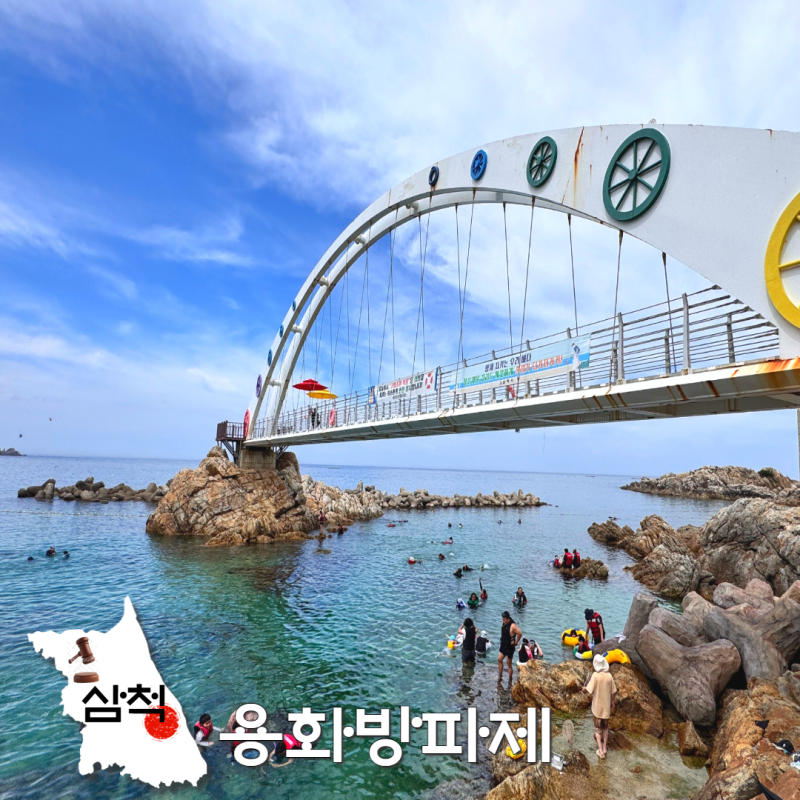 강원도 삼척 용화방파제 스노쿨링 장소 추천! 주차 파라솔 용화해수욕장까지