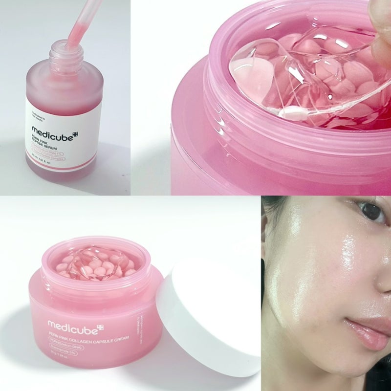 메디큐브 PDRN 주름영양세트ㅣ앰플, 캡슐 크림 사용 솔직후기