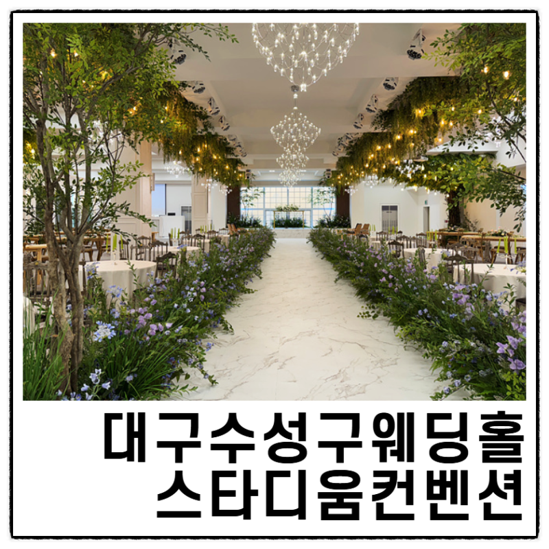 대구수성구웨딩홀 추천 / 실내와 야외를 모두 갖춘 스타디움컨벤션
