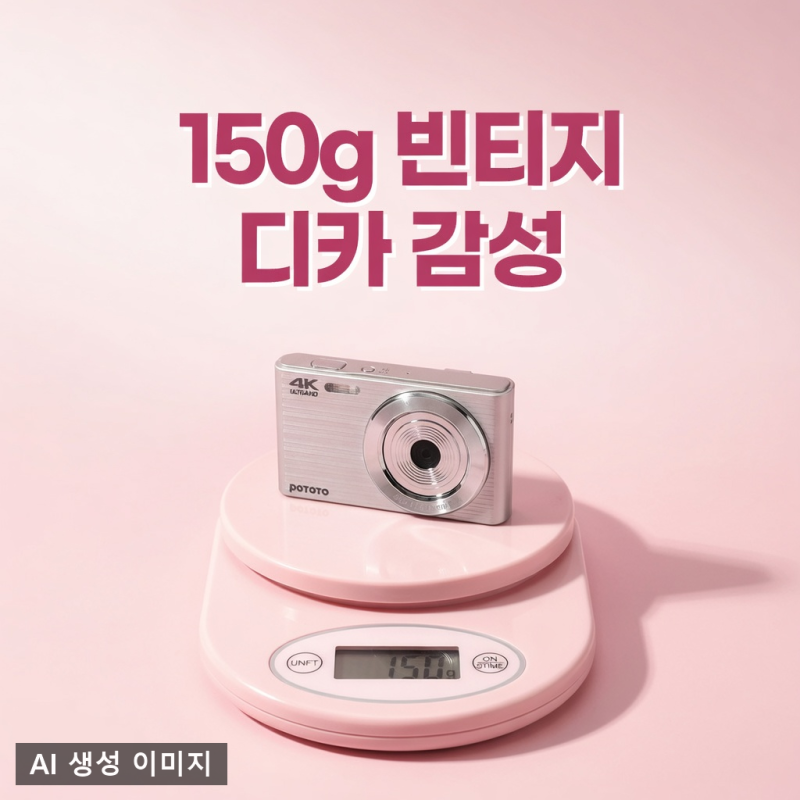 빈티지 디지털 카메라 가볍게 들고 싶을 때, 포토토 Y2K 미니 디카 실사용 포인트