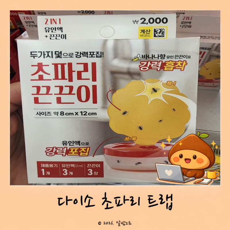다이소 초파리 트랩 ｜여름 필수품 추천템