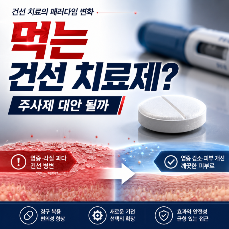 먹는 건선 치료제 아이코타이드, 유럽 허가 권고...주사제 대안 될까