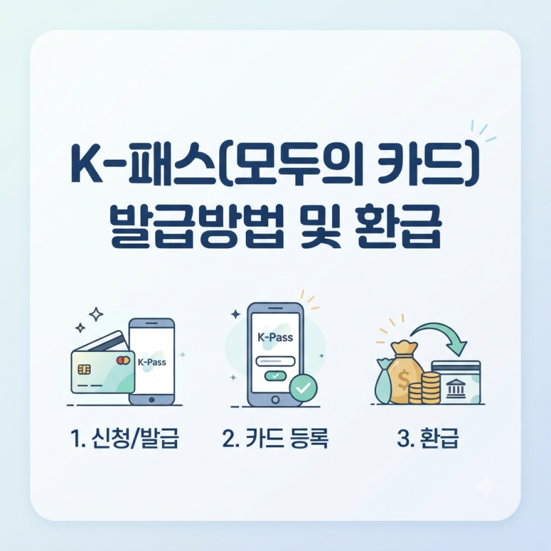 K패스, 모두의카드 차이, 발급방법 및 혜택 총정리 (신청, 등록, 환급금 완벽 가이드)