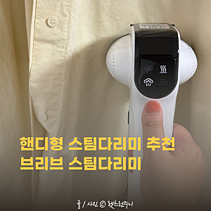 핸디 스팀 다리미 추천 브리브 핸디형 스팀다리미