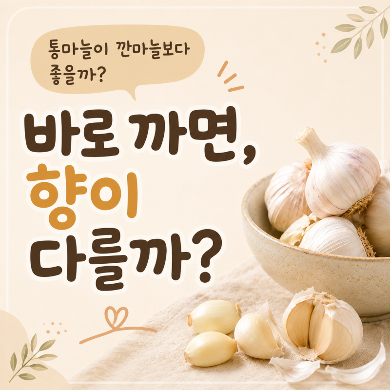 통마늘이 깐마늘보다 좋을까? 마늘 쉽게 까는 법과 보관법